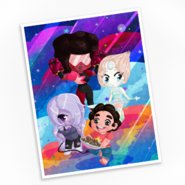 The Crystal Gems Print – Available in Multiple Sizes