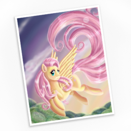 Fluttershy – Gentle Heart Print – Available in Multiple Sizes!