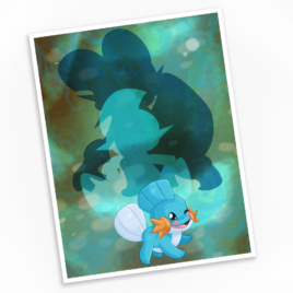 Mudkip Print – Available in Multiple Sizes!