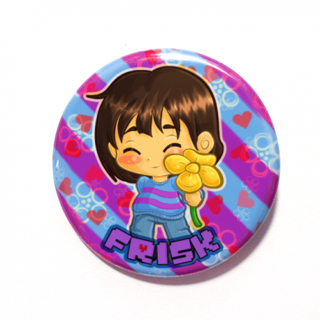 A cute chibi version of Frisk drawn by Camie M. Anderson