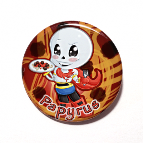 A cute chibi drawing of Papyrus from Undertale by Camie M. Anderson